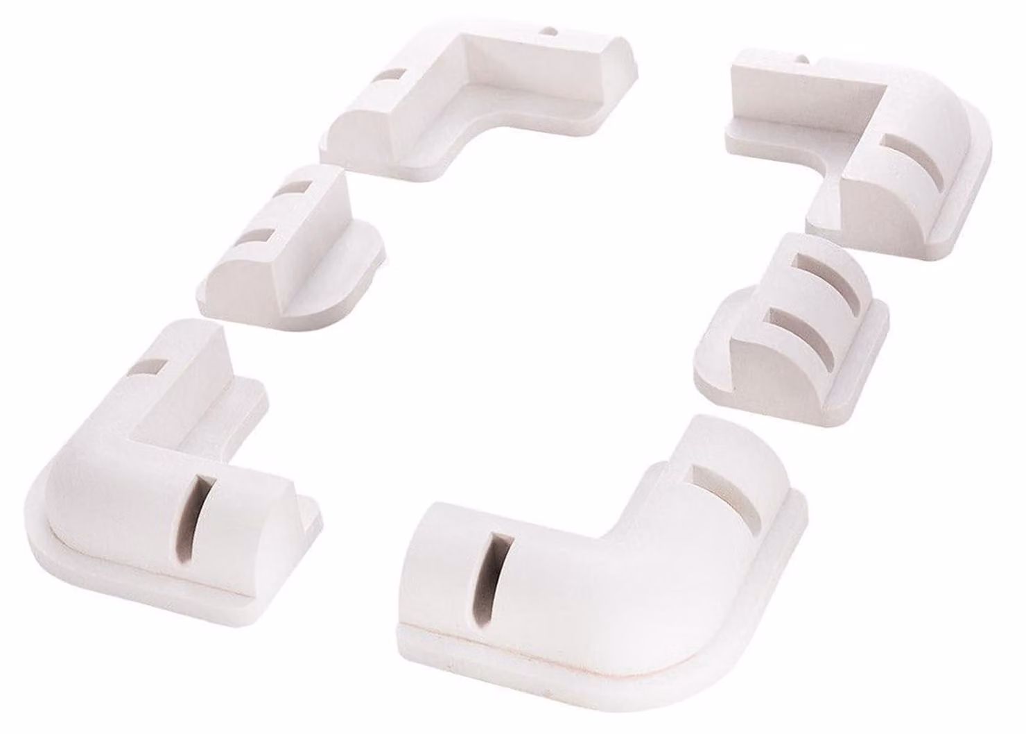 Kit di angoli di montaggio per pannelli solari, composto da 6 pezzi, in ABS, colore bianco