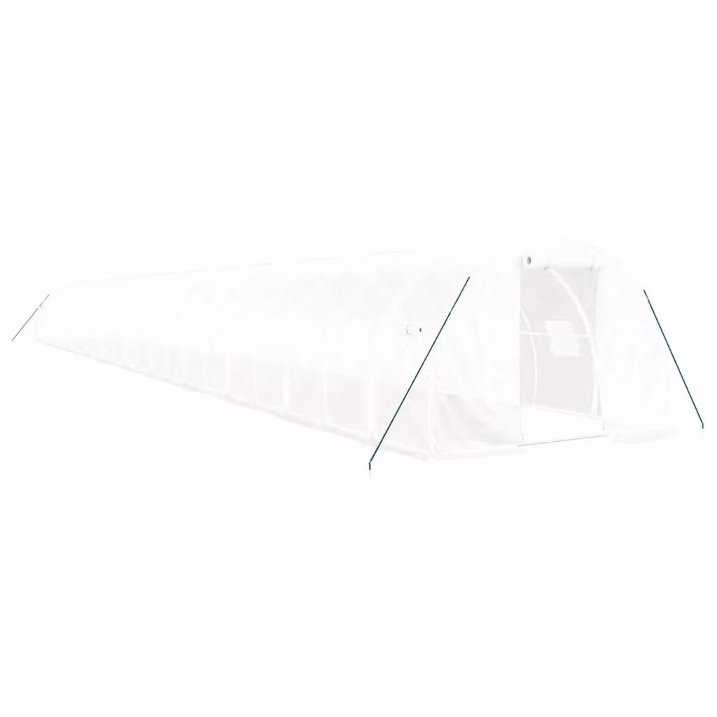 Serra Videx con Telaio in Acciaio Zincato Bianco e Copertura in Policarbonato, L: 300 cm, P: 300 cm, H: 200 cm – 2