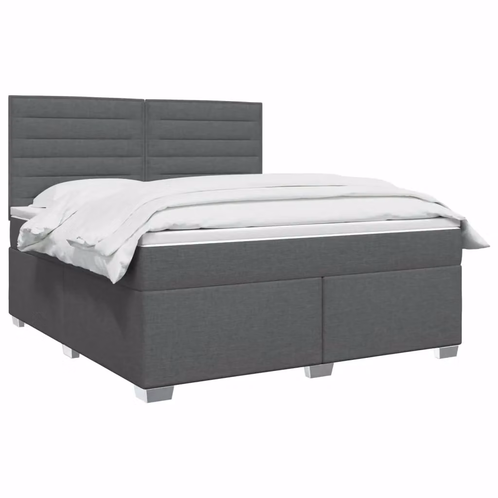 Letto box spring con materasso ibrido vidaXL Grigio e Bianco L/P: 180 x 200 cm – 2