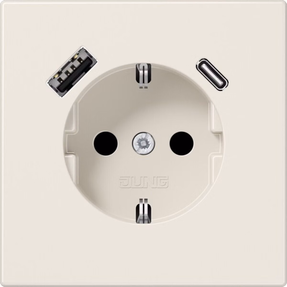 Jung SCHUKO Presa di corrente con USB tipo AC LS1520-15CA (LS1520-15CA)