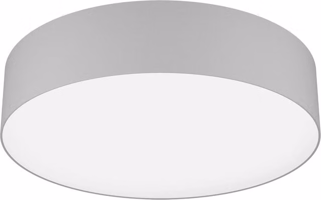 Plafoniera Moderna Romao-Z Acciaio Bianco Luce Led Integrato 35W