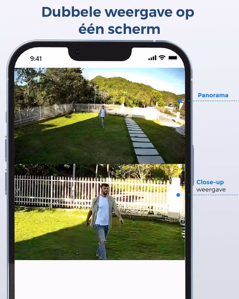 Telecamera di sicurezza – Telecamera PTZ 4K Ultra HD per esterni – Zoom ibrido 6x e visione notturna a colori