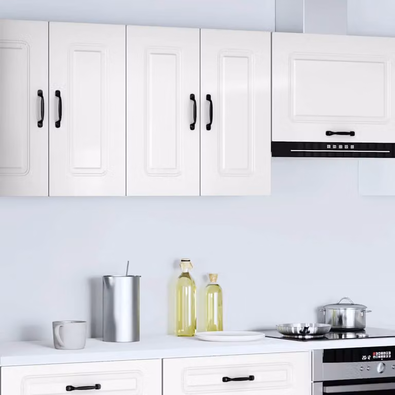 Base da cucina Kalmar vidaXL Bianco Lucido in Legno Multistrato L: 60 cm, P: 31 cm, H: 60 cm