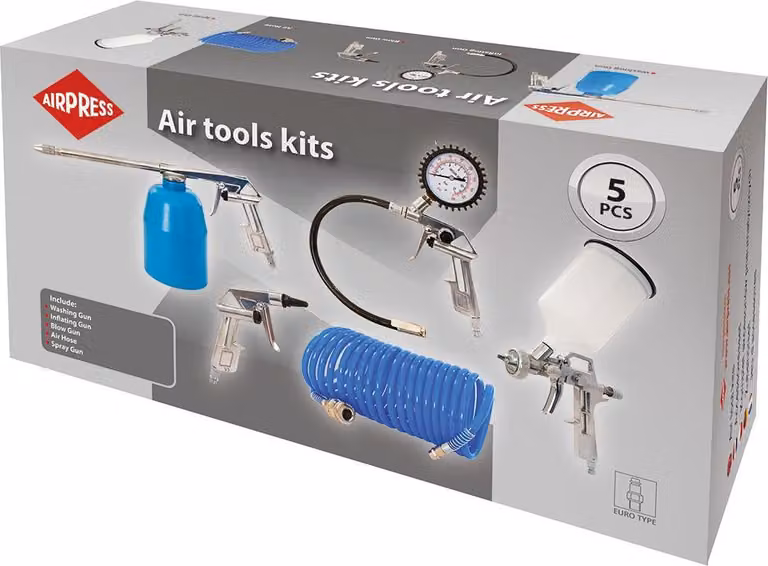 Set di accessori 5 pezzi per l'accoppiamento Airpress Euro