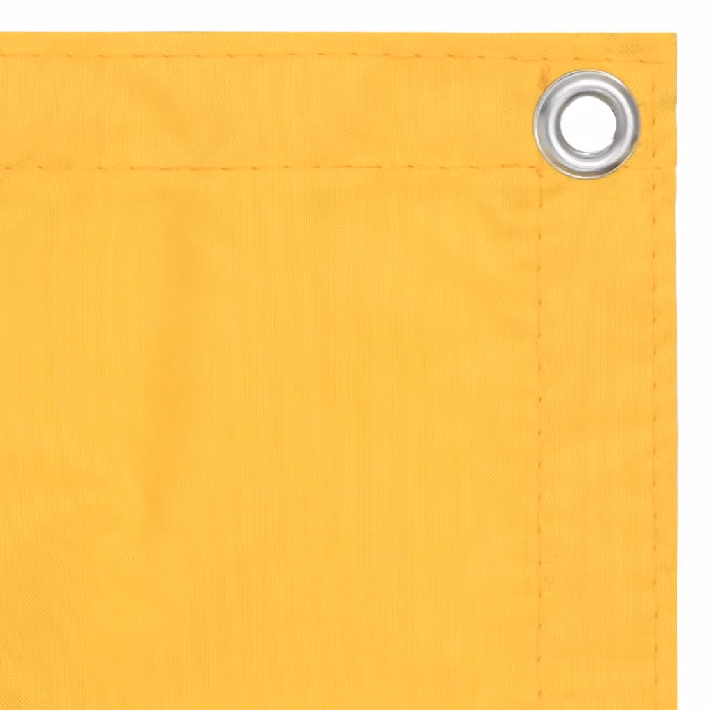 vidaXL Schermo privacy per balcone giallo 90x400 cm Tessuto Oxford