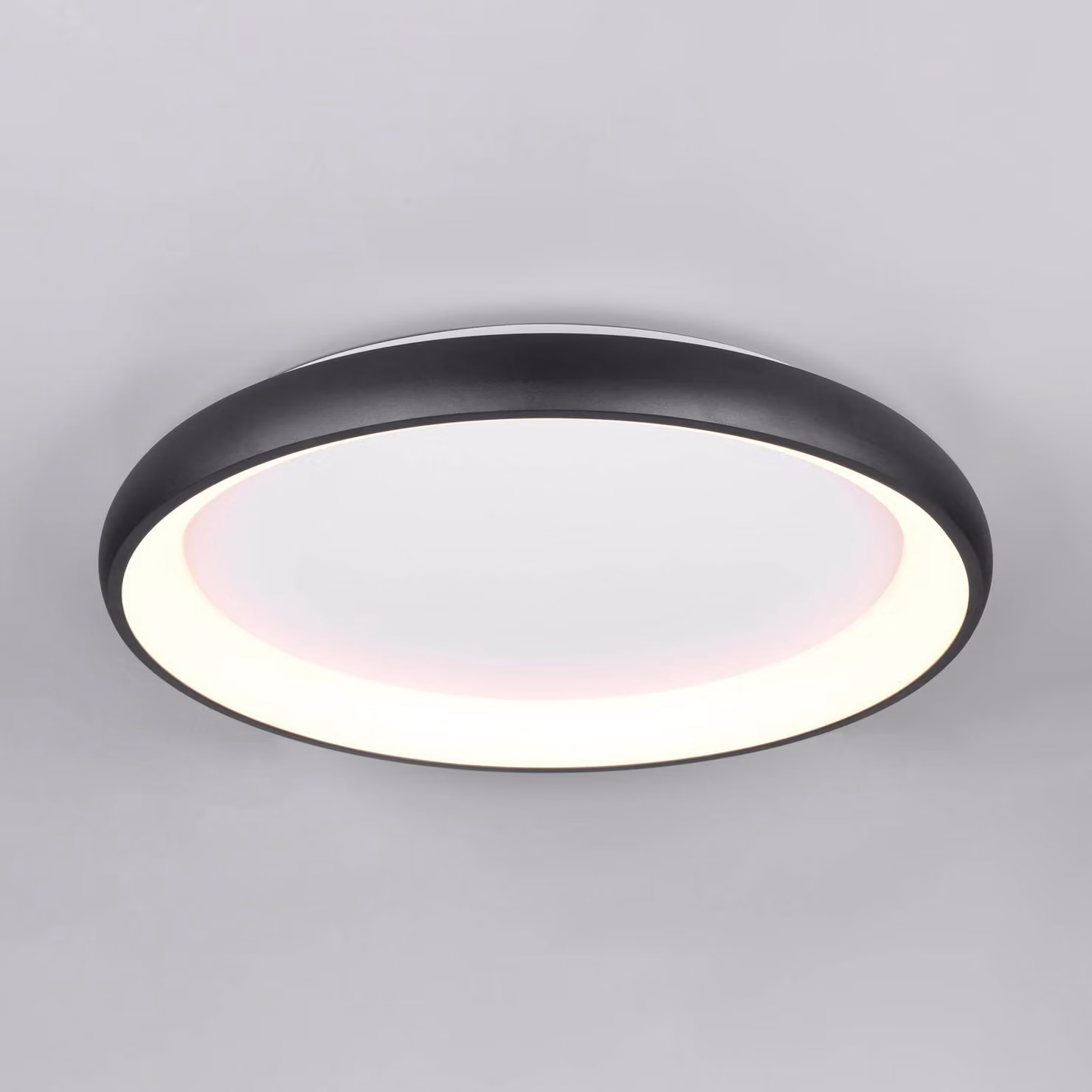 Trio Lighting Plafoniera a LED Cardona, dimmerabile, Nero, Soggiorno / Sala da pranzo, Metallo, Moderno, Plafoniera LED
