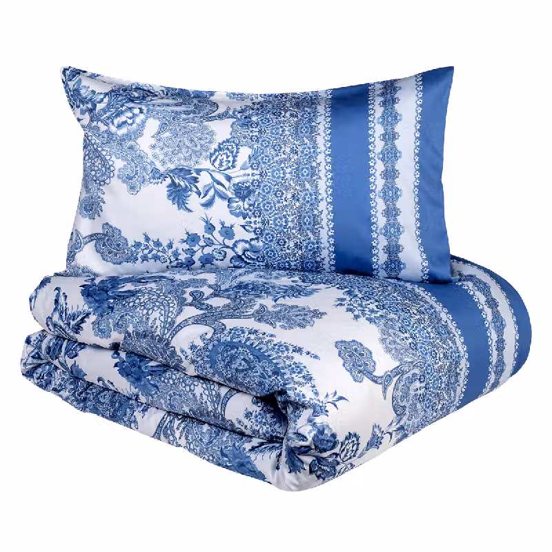 FEZ parure copripiumino - Taglia: 2 piazze,Colore: FEZ - AZZURRO