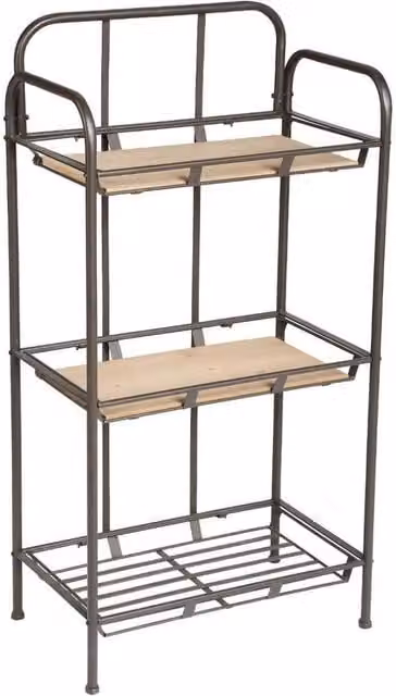 Scaffale a scala Atmosphera Createur d'interieur con 3 ripiani regolabili in legno e metallo H: 104 cm, L: 53 cm, P: 32 cm