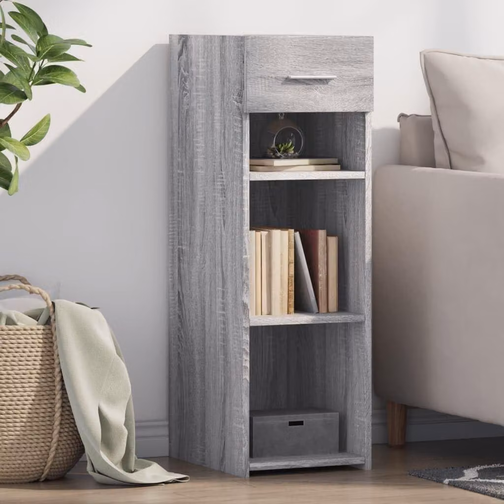 Comodino in legno lavorato con 1 cassetto