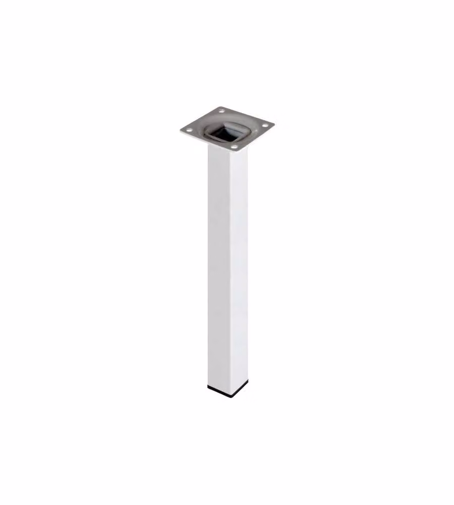 Piede quadro "Element System" - 25x25 - H.400 mm. - bianco