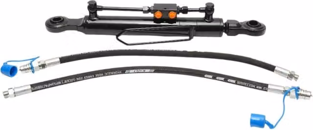 Terzo punto centrale idraulico regolabile Breckner Germany nero, categoria 2–2, lunghezza chiusa 600 mm, corsa 280 mm – 1
