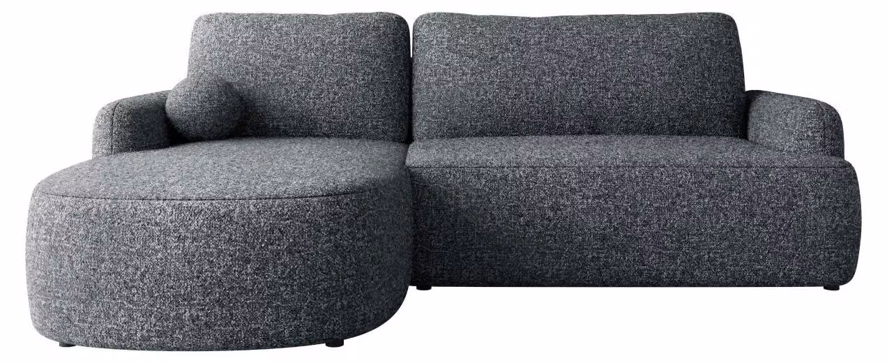 MIRJAN24 Divano angolare Loridu, ideale per il soggiorno, a forma di L, con funzione letto e contenitore per biancheria (colore: Bella 20, lato: sinistro)