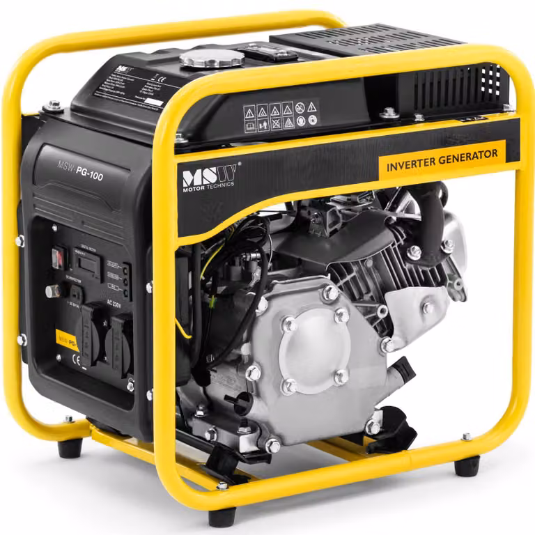 Expondo MSW Generatore di corrente a benzina con inverter - 3500 W - 230 V CA - Avviamento a strappo
