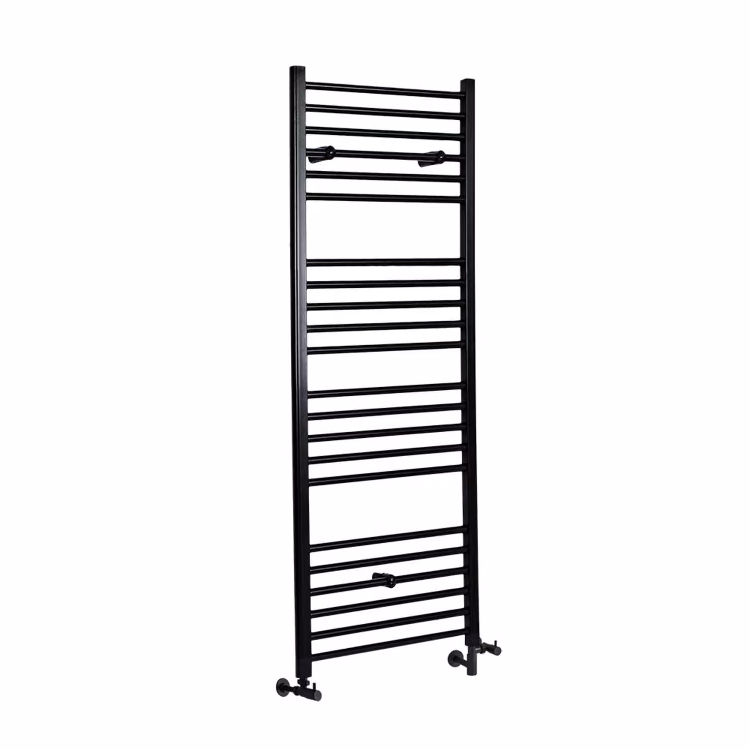 Scaldasalviette Misto Piatto Nero 1600x500mm 640W - Termoarredo Bagno - Stile Moderno - Nox