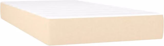 Materasso Ibrido con Molle Insacchettate e Schiuma in Tessuto Beige e Bianco L: 90 cm, P: 190 cm, H: 20 cm