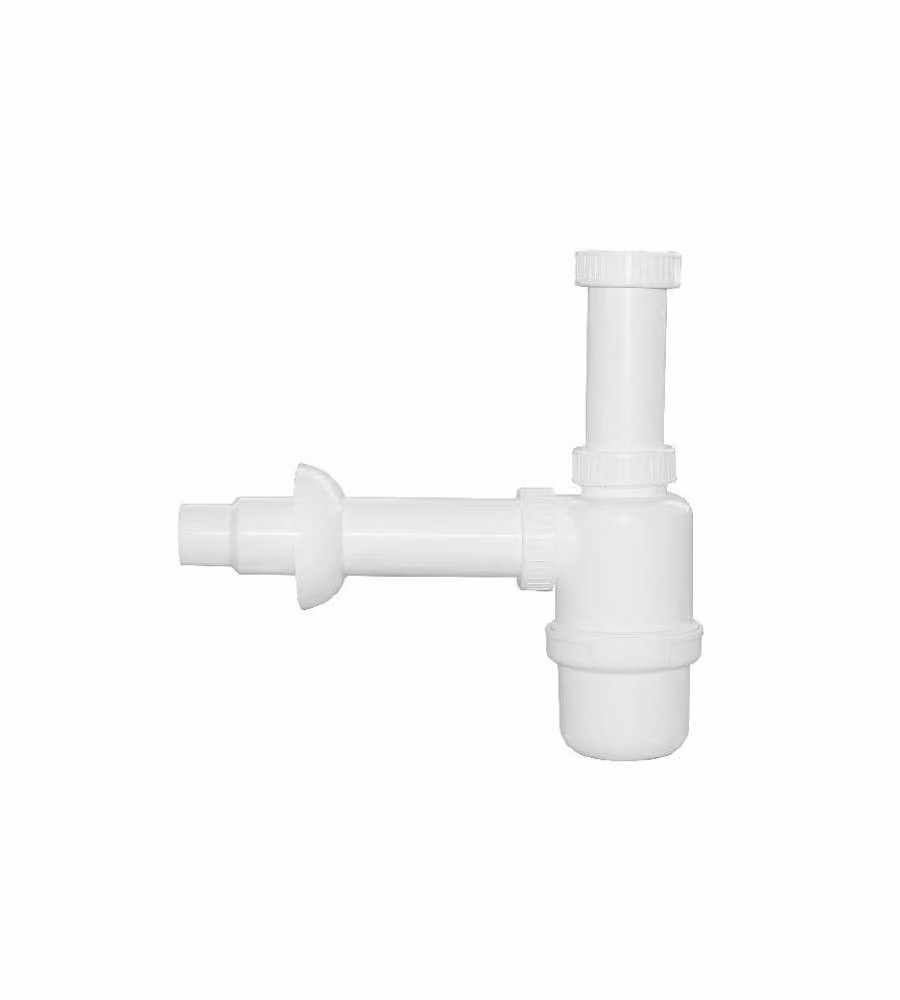 Sifone Lavelli Bottiglia 1 Via Plastica Bianco 1B