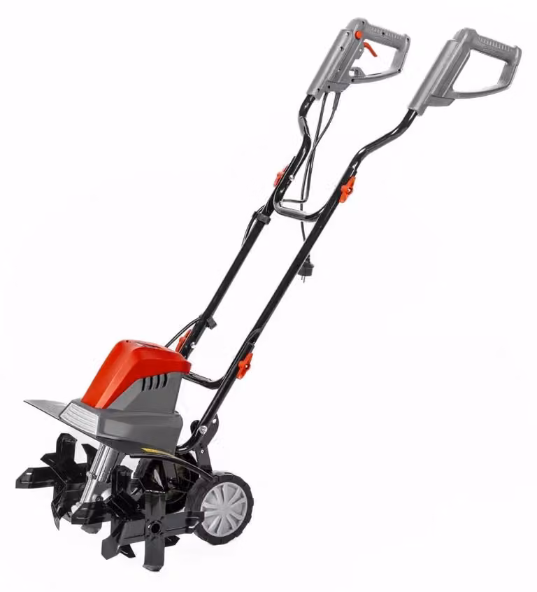 Fresatrice elettrica per terreno - 1500 W, larghezza di lavoro 45 cm - Materiale: plastica e metallo - Colore: rosso e nero