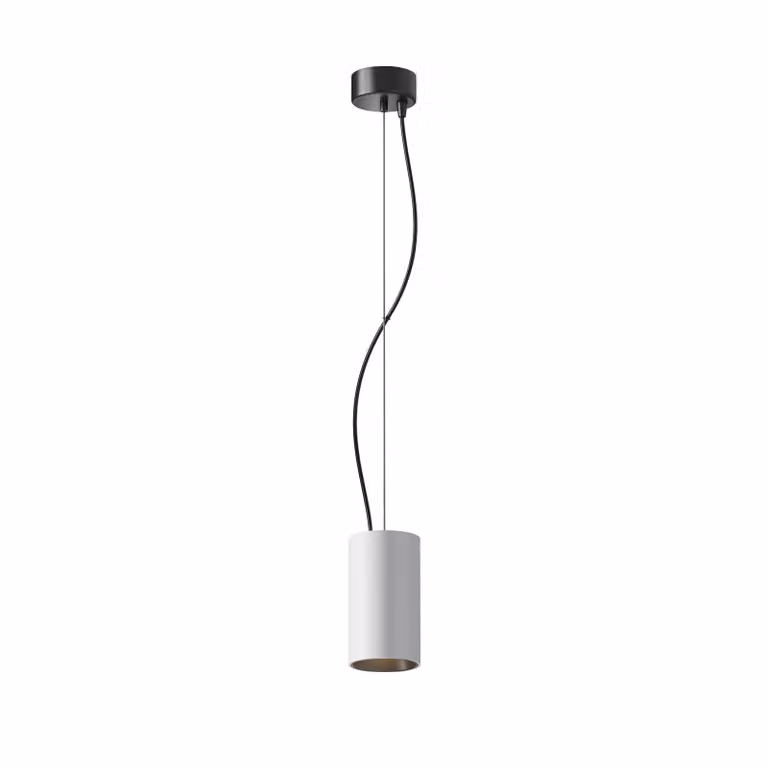 Maytoni Efir lampada a sospensione, alluminio, bianco-nero, LED 15W, 3000K, Ø7,5 cm