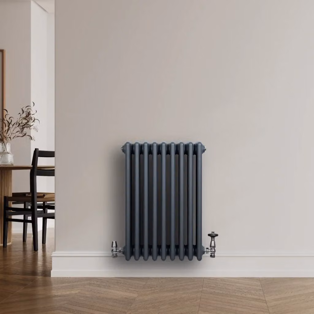 Radiatore Tradizionale a 4 Colonne Monstershop in Acciaio Antracite L: 60 cm, H: 42,5 cm – 2