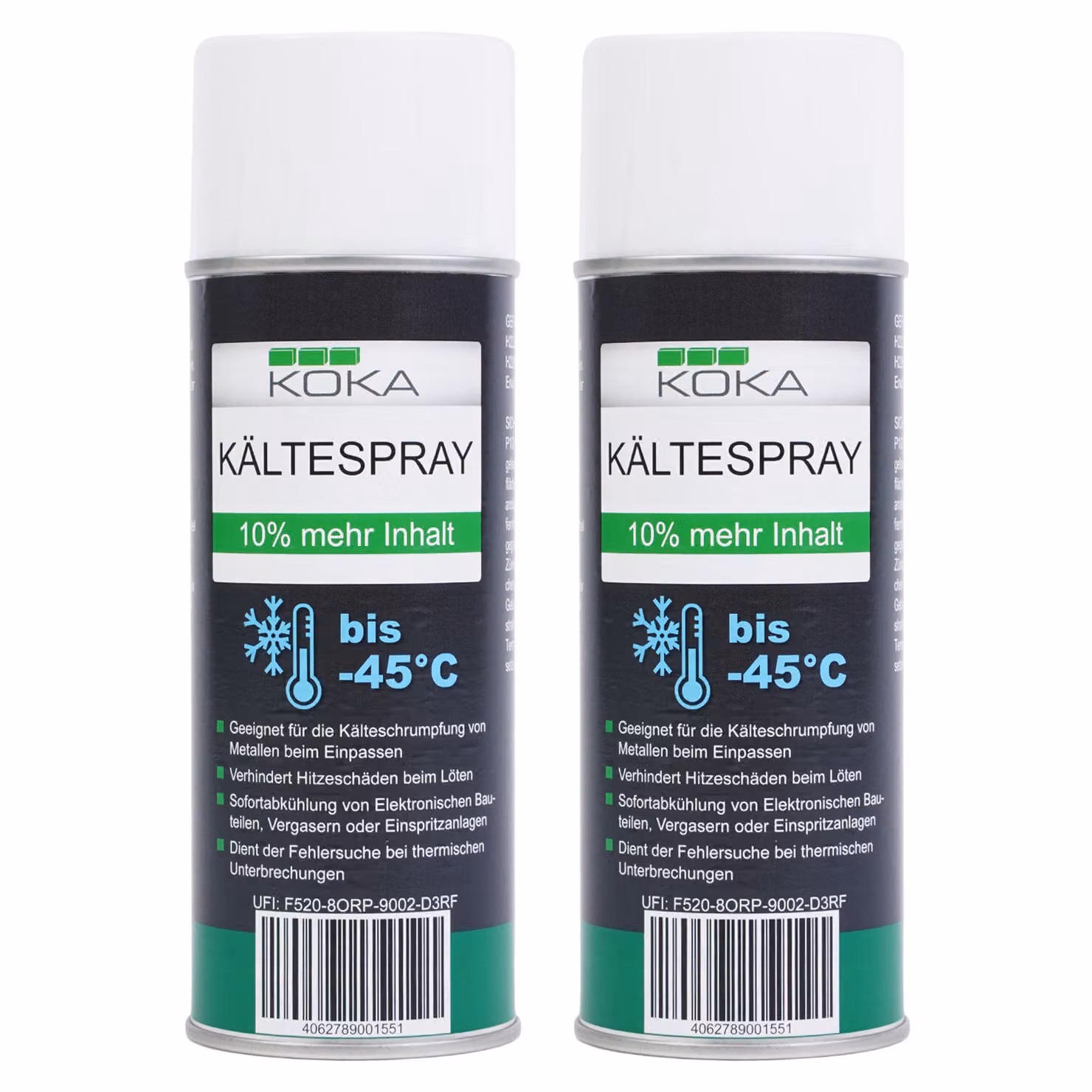 2x spruzzo a freddo fino a -45°C