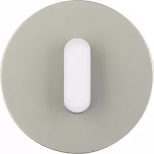 Berker 1001201400, Acciaio inossidabile, Bianco, Termoplastica, Berker, Opaco, R.classic, 80,7 mm