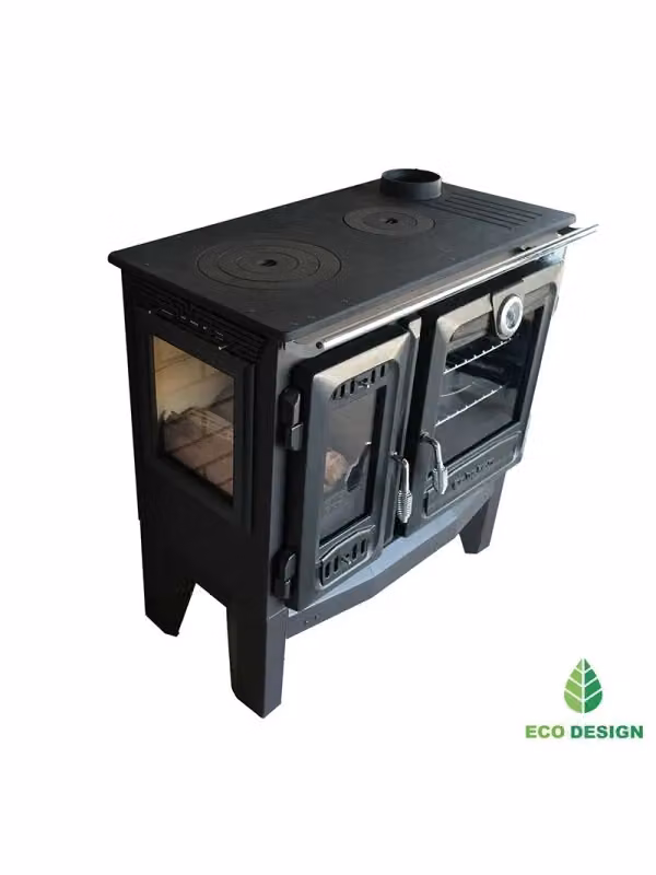 Stufa a legna indipendente con forno Outinfire 216 3D colore nero – 2