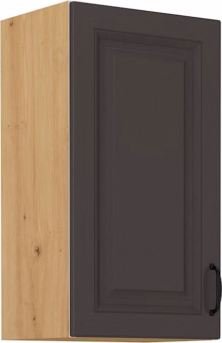 Armadietto superiore da cucina SOPHIA - larghezza 40 cm, grigio scuro / rovere artisan