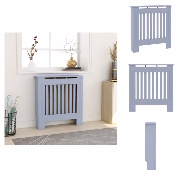 vidaXL Copriradiatore MDF grigio 78 cm - Accessori per radiatori