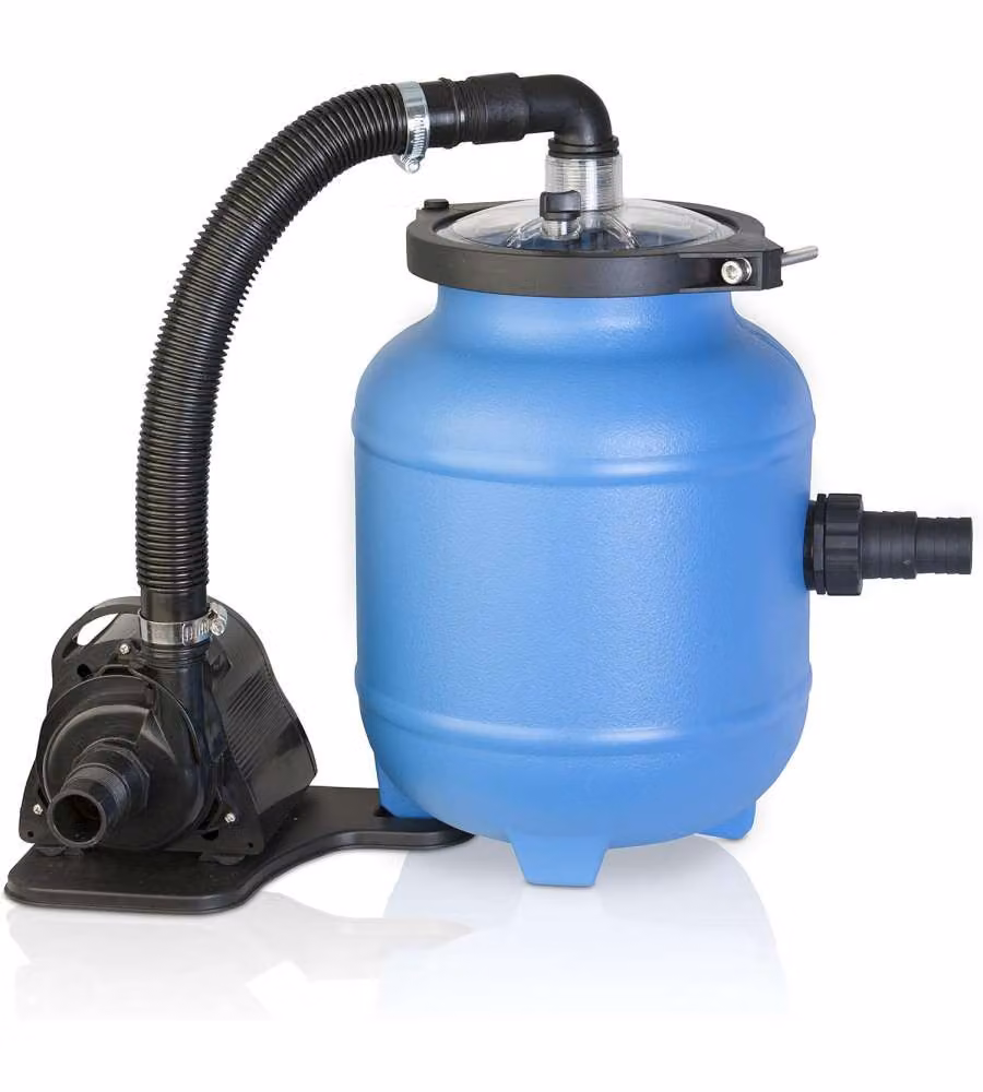 Pompa filtro Aqualoon FAQ 200 per piscina con filtro a cartuccia, portata 4.000 l/h, colore blu