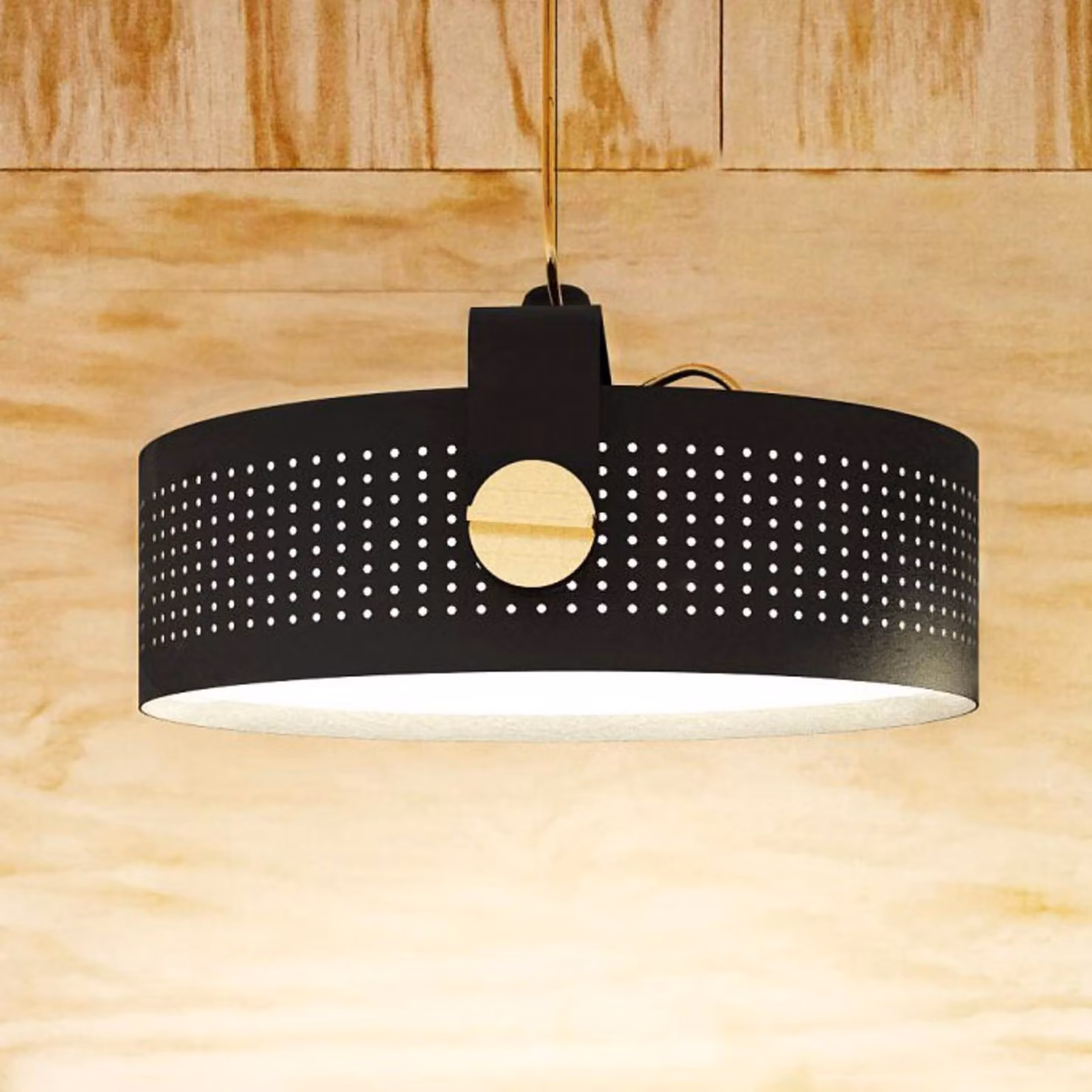 Martinelli Luce Lampada a sospensione Modena, Nero, Soggiorno / Sala da pranzo, Alluminio, Design, Lampada a sospensione