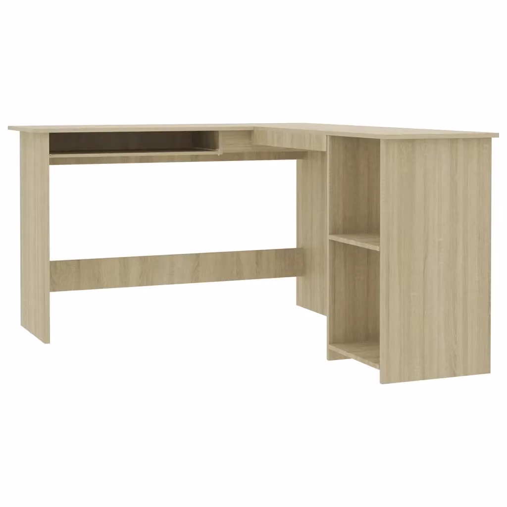 Scrivania Angolare a L vidaXL in Rovere Sonoma, L/P/H: 120 x 140 x 75 cm – 2