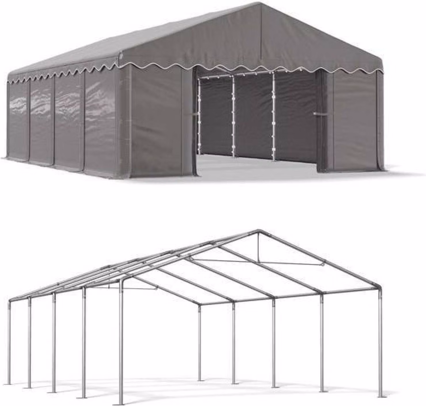 Tenda del magazzino estivo 4x8 Grigio SUMMER MPE