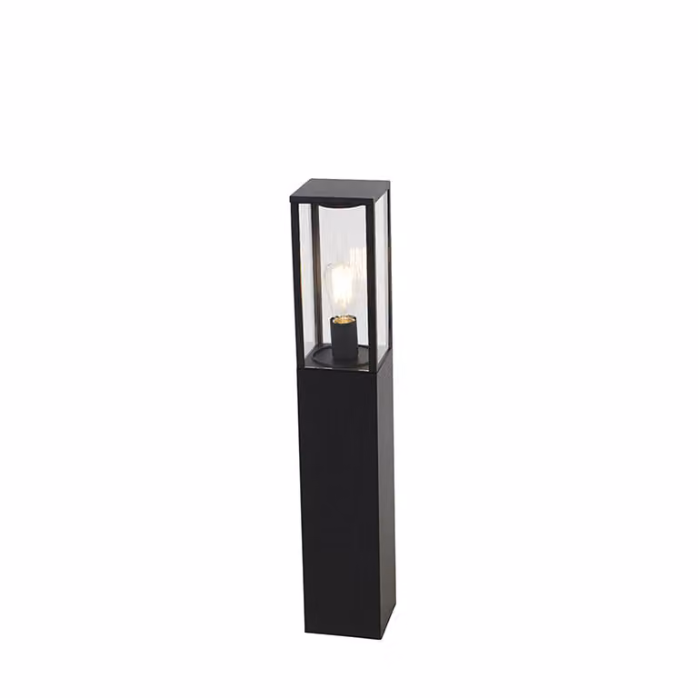 Lampada da terra industriale da esterno, nera, 80 cm, IP44, Charlois