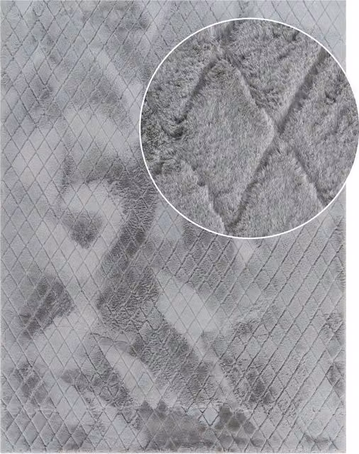Tappeto in pelliccia sintetica Arnia grigio L: 160 cm, P: 220 cm