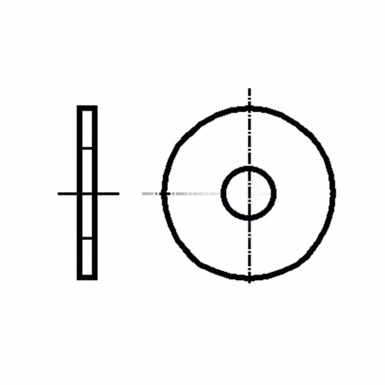 Rondella; rotonda; M8; diametro esterno (D)=25 mm; spessore (h)=1,8 mm; acciaio; codice BN: 732 1270435. Rondelle