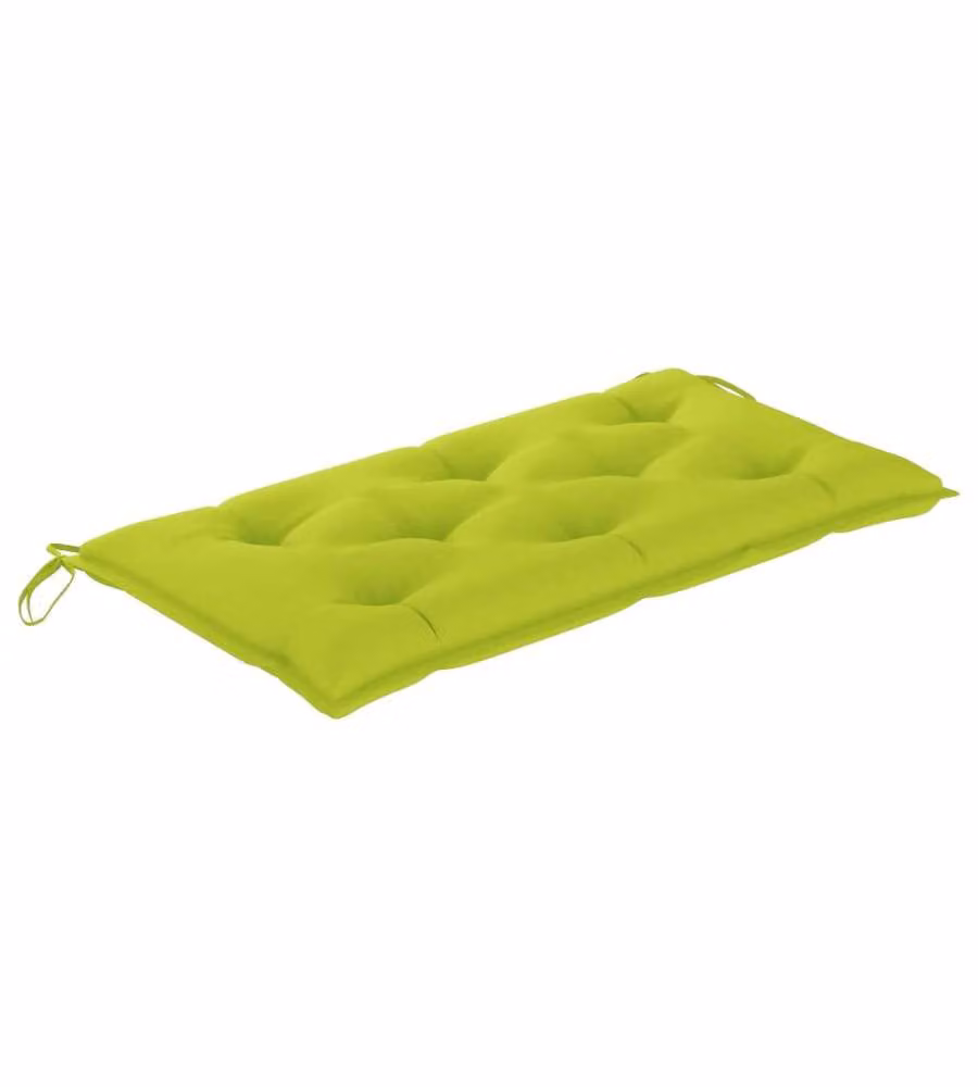 vidaXL Cuscino per Panca Verde L: 100 cm, P: 50 cm, H: 7 cm in Poliestere Idrorepellente e Traspirante – 2
