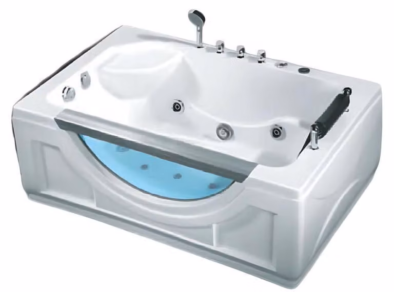 Wanne Badewanne Massagewanne Acrylwanne Whirlpool Komfortwanne 152x101 cm