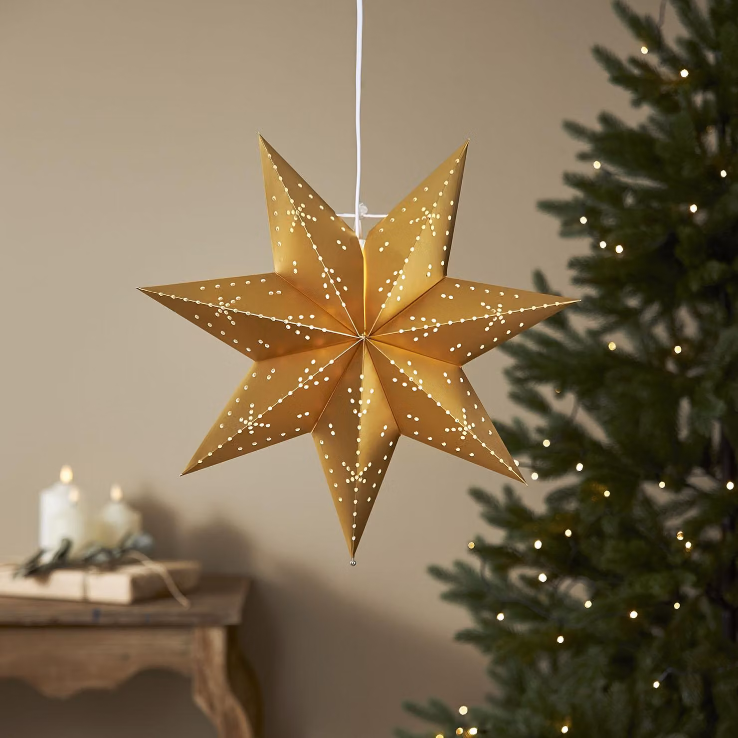 Stella pendente CLASSIC oro 45 cm