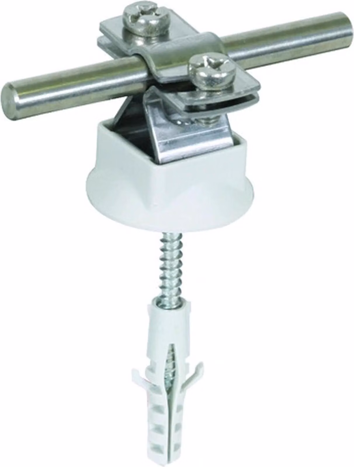 Supporto per cavi DEHN NIRO, per Rd 8-10 mm, con disco di copertura e materiale di fissaggio, 1 pz.