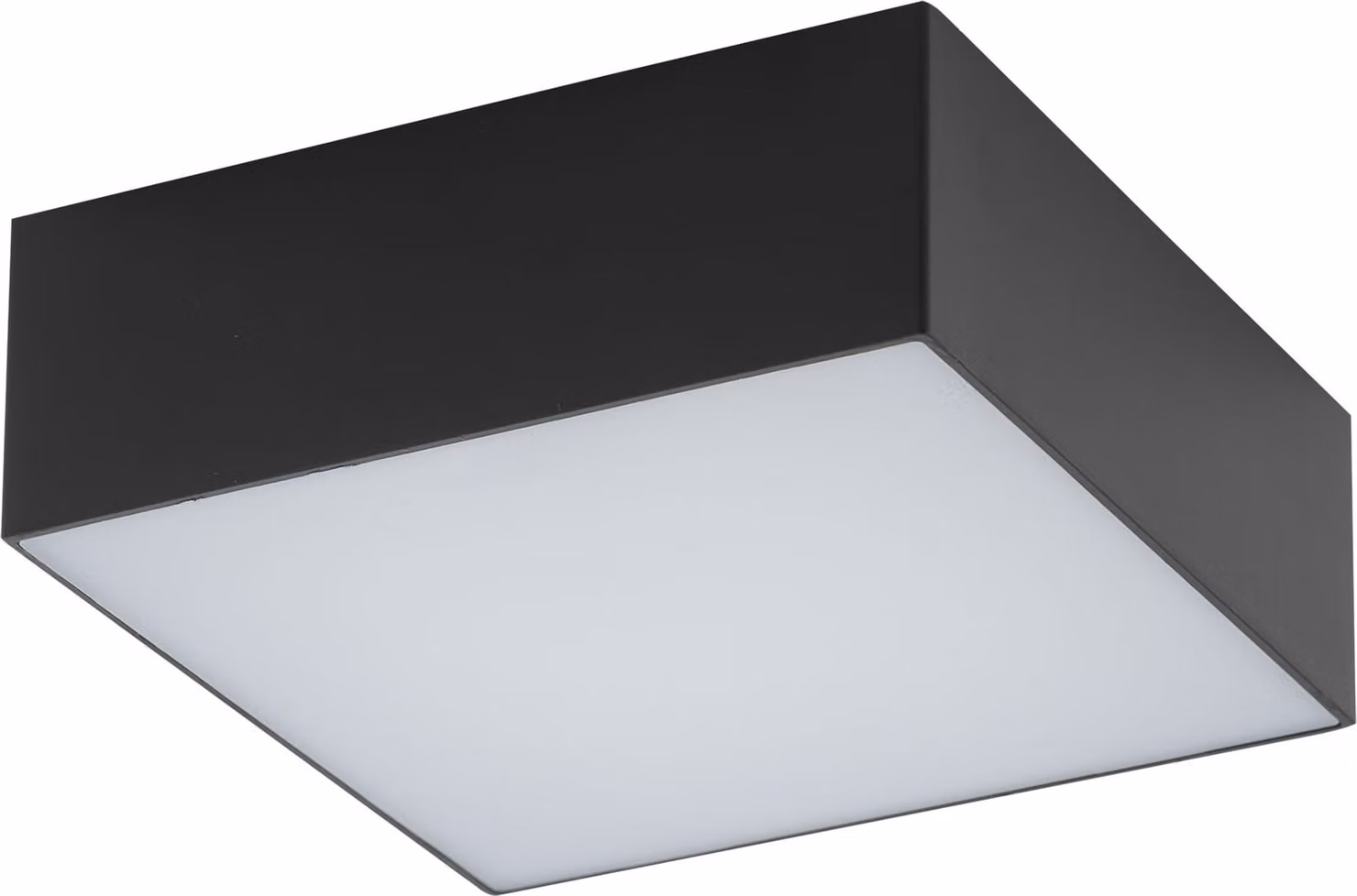 Plafoniera LED quadrata LID bianco e nero 15W, luce bianca calda 1200 lm, plastica, dimensioni: 4x11x11 cm, IP20, Nowodvorski Lighting