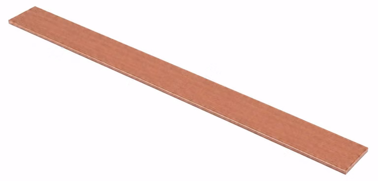 Barra piatta in rame, 30x3 mm, 305 mm, rame elettrolitico (Cu-ETP), 1 pezzo