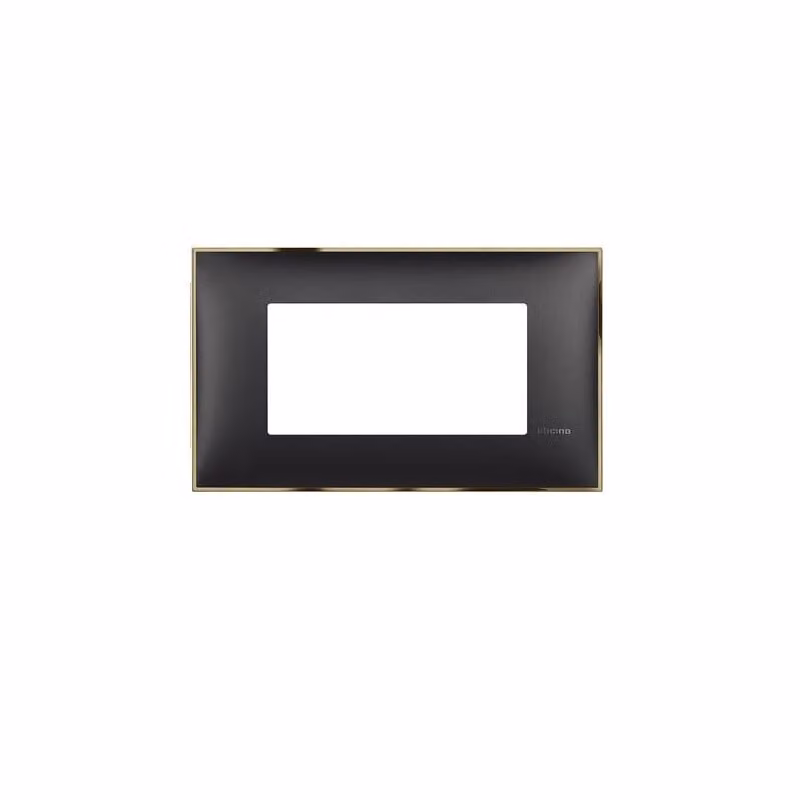 telaio a 4 moduli Classia Legrand - Nero con oro