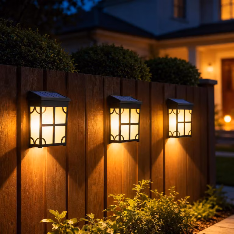 INF Lampada da Parete Solare Retrò - Luce Calda e RGB, IP65 Impermeabile