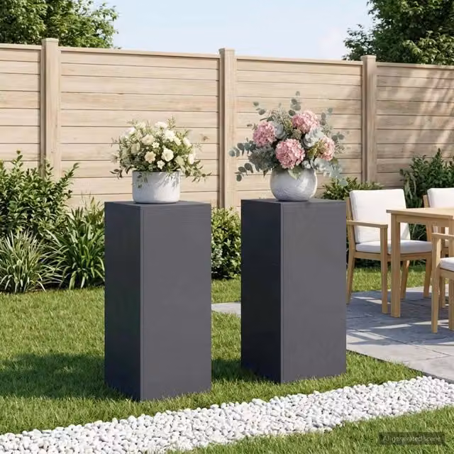 Supporto per piante 2 pcs Antracite 40 x 40 x 100 cm 8012563
