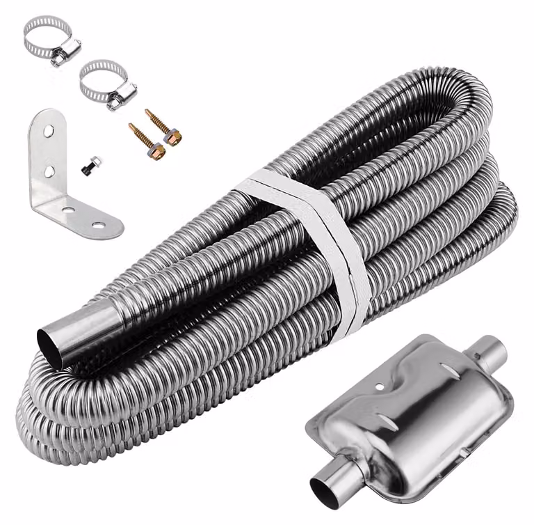 Tubo di scarico da 300 cm, diametro 25 mm, per generatore e riscaldamento