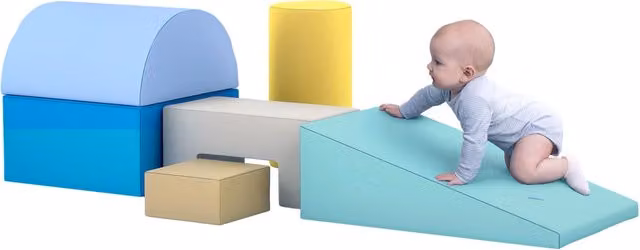 Set di 6 Blocchi da Costruzione in Schiuma Multicolore XYLO XXL Certificati EN71