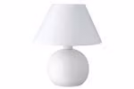 Nice Price Table&Desk Lampada da tavolo con paralume, max. 1x40W, E14, bianca, 230V, tessuto/Vetroceramica