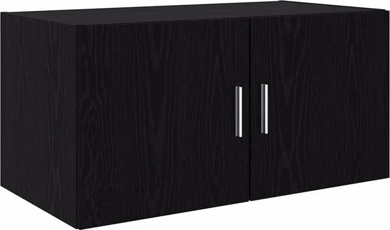 Armadietto a muro Rovere nero 80 x 42.5 x 40 cm
