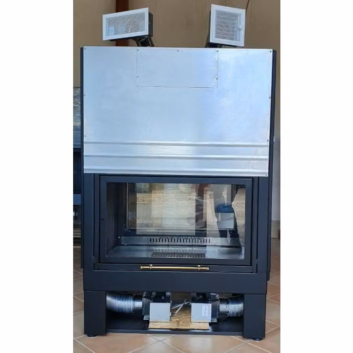 Caminetto a legna ventilato Imar Mod. 90, bifacciale