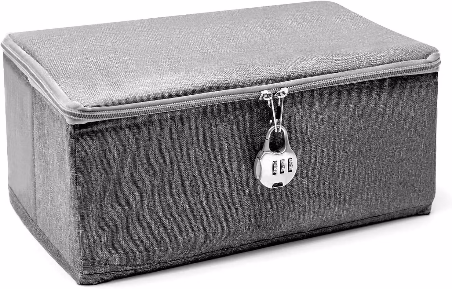 Contenitore pieghevole con serratura a combinazione numerica, dimensioni 30x20x14 cm, ideale per abbigliamento e giocattoli